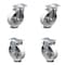 Service Caster 5 Inch Semi Steel Wheel Swivel Top Plate Caster Set with 2 Rigid SCC-20S515-SSR-2-R-2 - alternate 1